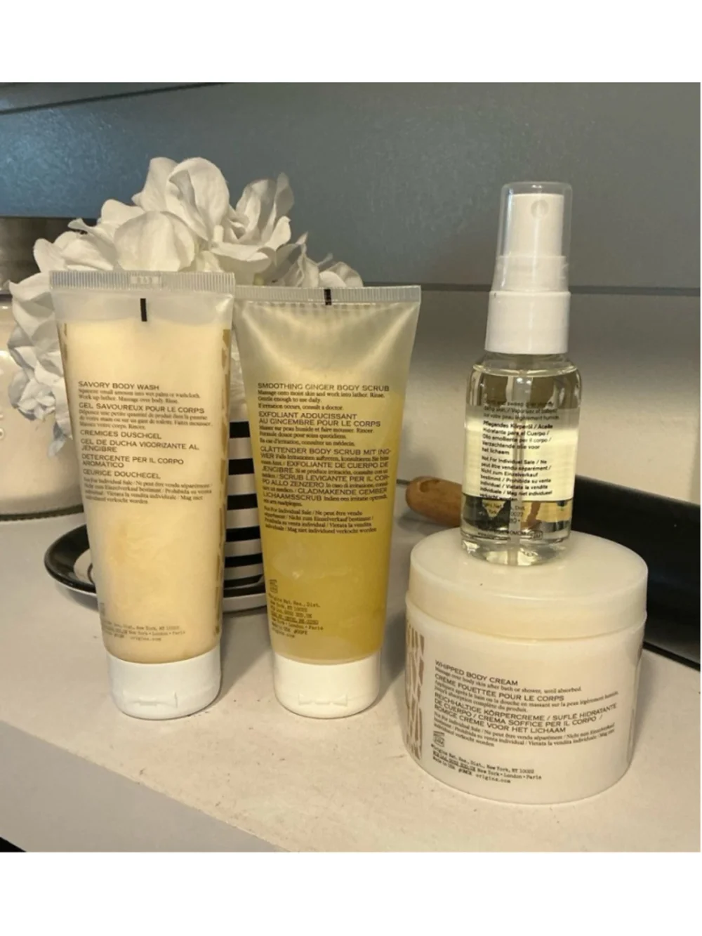 New ORIGINS Ginger Souffle Ginger Burst Incredible Spreadable & Gloss Oil Spray